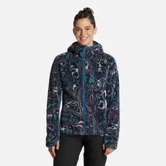 HAKA HONU - Polerón Mujer Calur-oso Print Petroleo