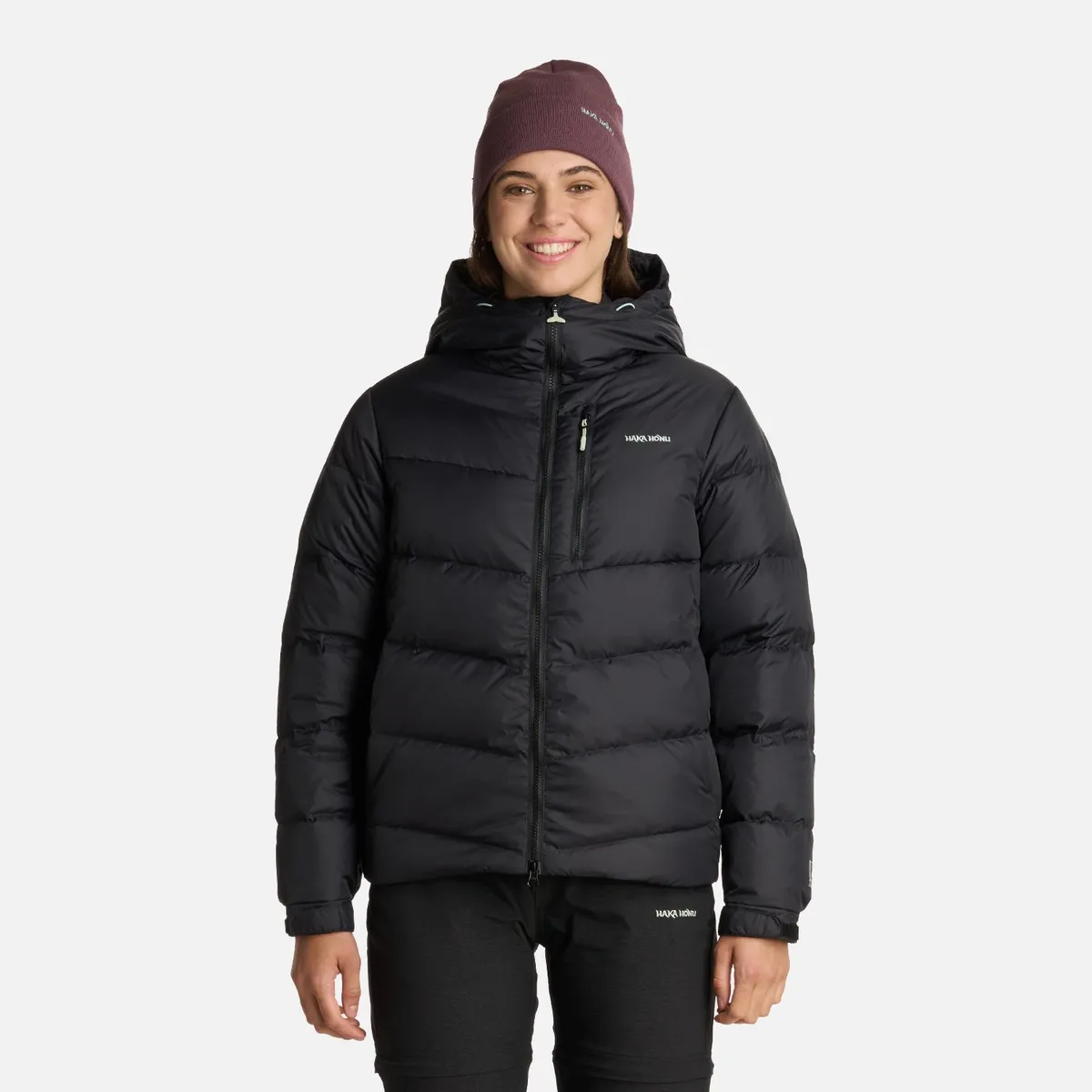 HAKA HONU - Chaqueta Mujer Campo Base Negro Haka Honu