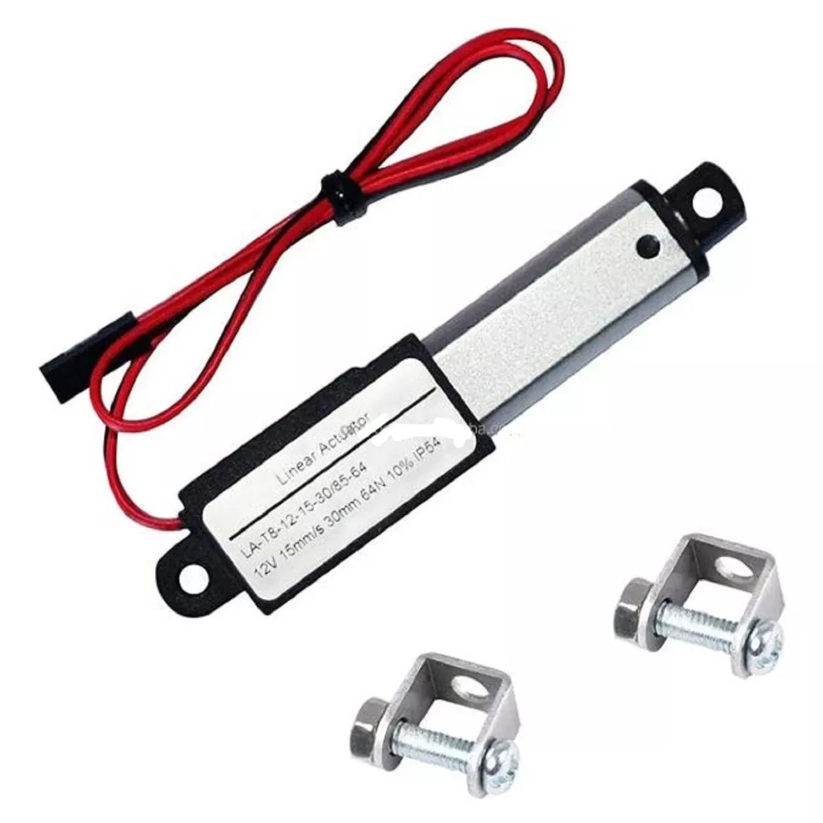 GENERICO - Mini Actuador Lineal Dc 12v 188n Extensión 75cm Largo 13cm