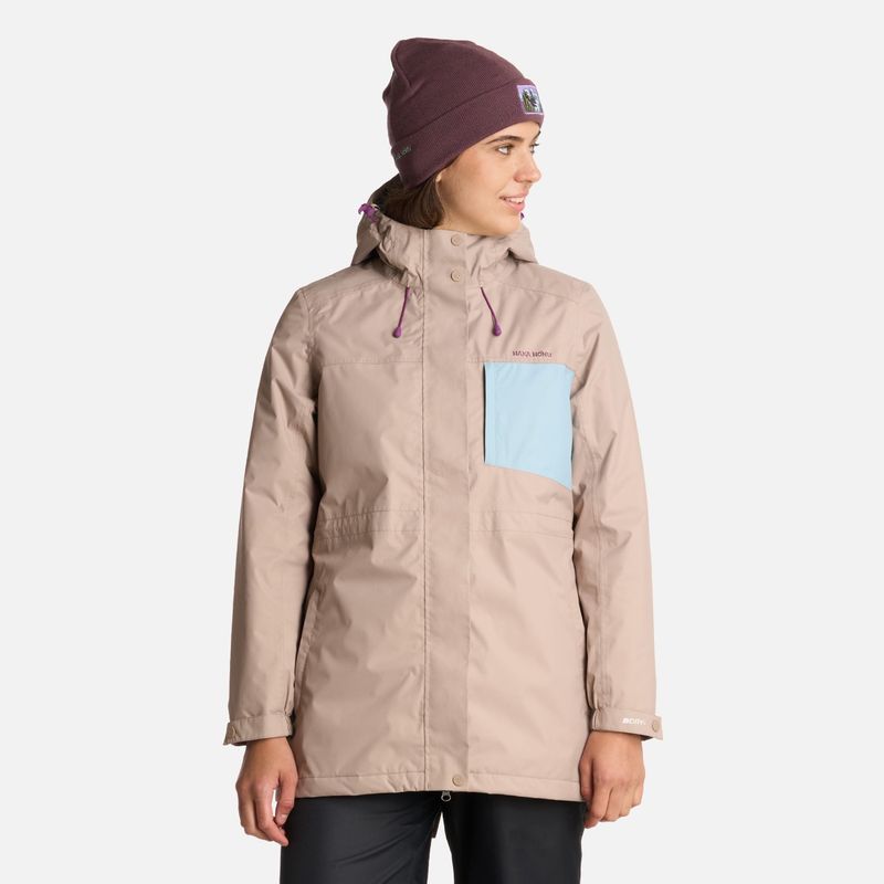 HAKA HONU - Chaqueta Mujer Terranova Taupe Haka Honu