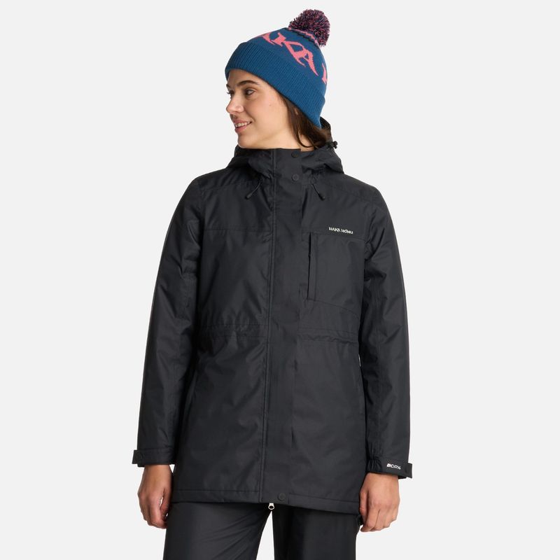 HAKA HONU - Chaqueta Mujer Terranova Negro Haka Honu