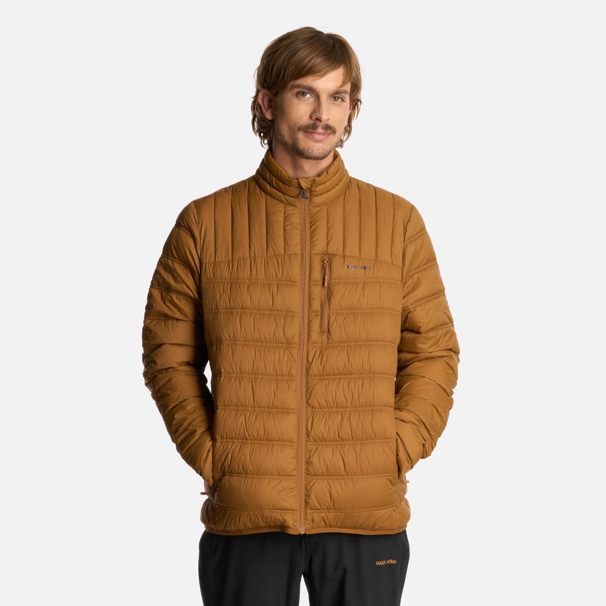 HAKA HONU - Chaqueta Hombre Ultraliviana Mostaza Haka Honu