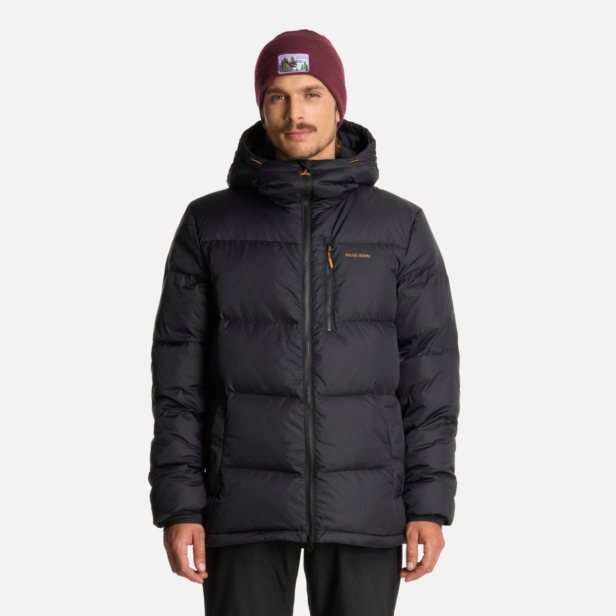 HAKA HONU - Chaqueta Hombre Campo Base Negro Haka Honu