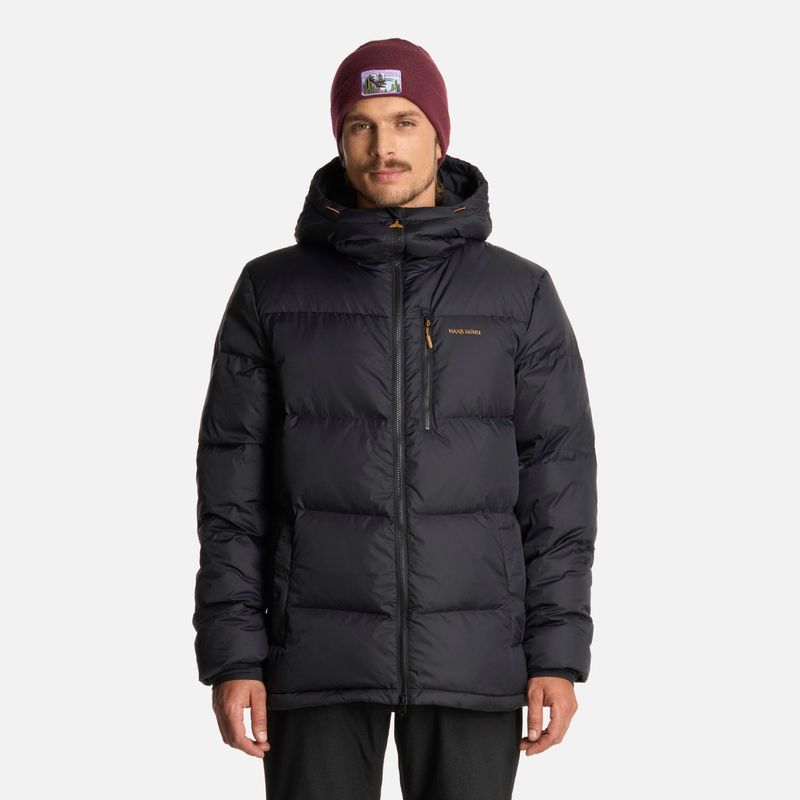 HAKA HONU - Chaqueta Hombre Campo Base Negro Haka Honu