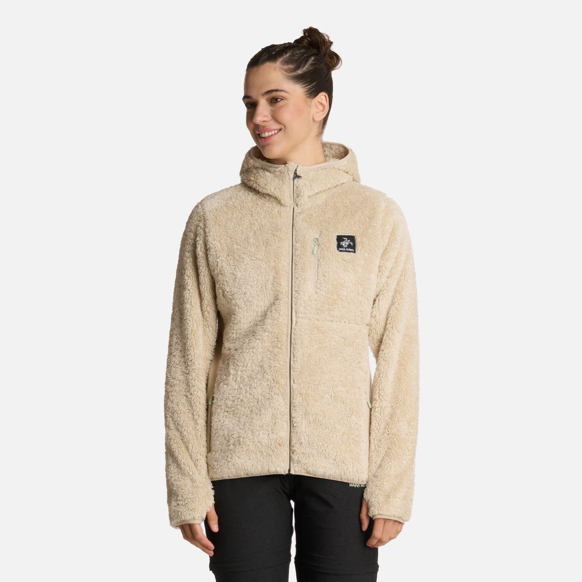 HAKA HONU - Polerón Mujer Calur-oso Crema Haka Honu