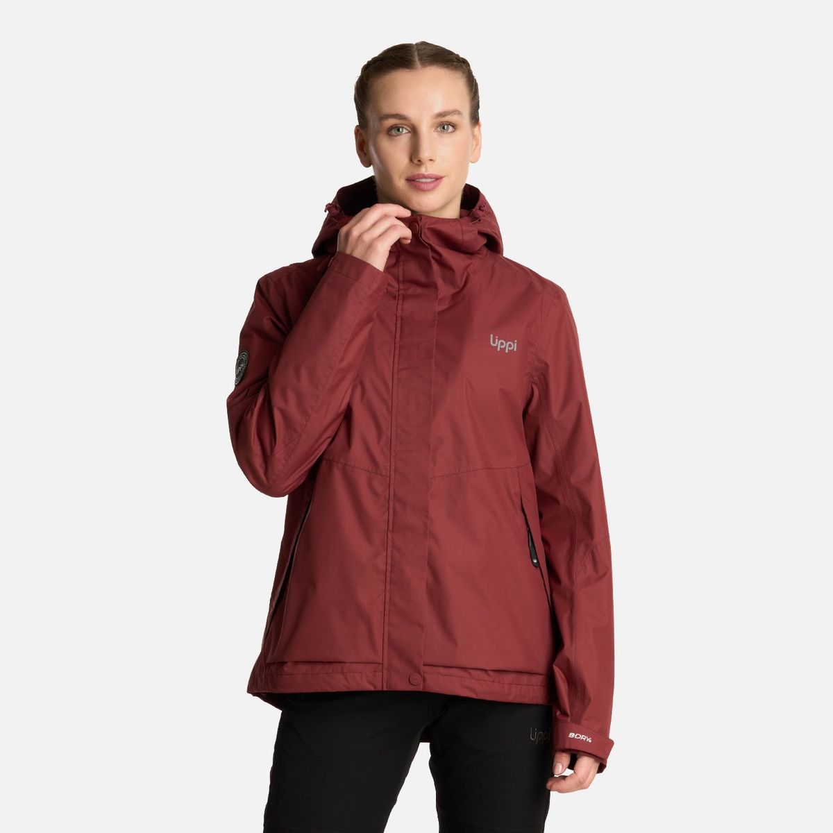 LIPPI - Chaqueta Mujer Blizzard B-Dry Hoody Jacket Burdeo Lippi