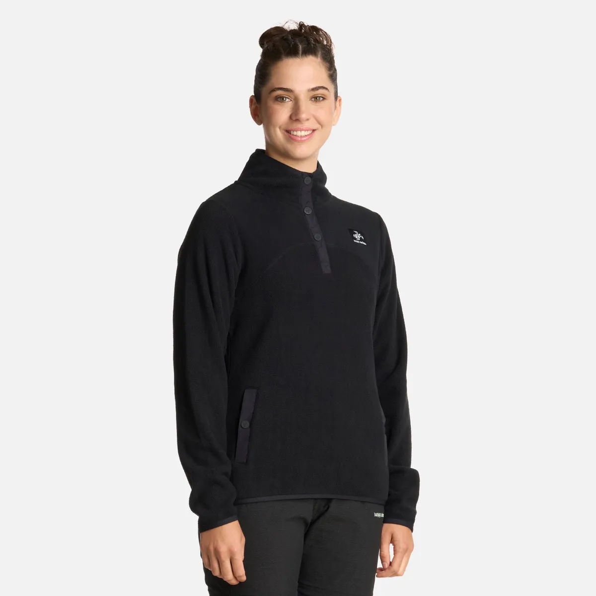 HAKA HONU - Polerón Mujer Tokerau Negro Haka Honu