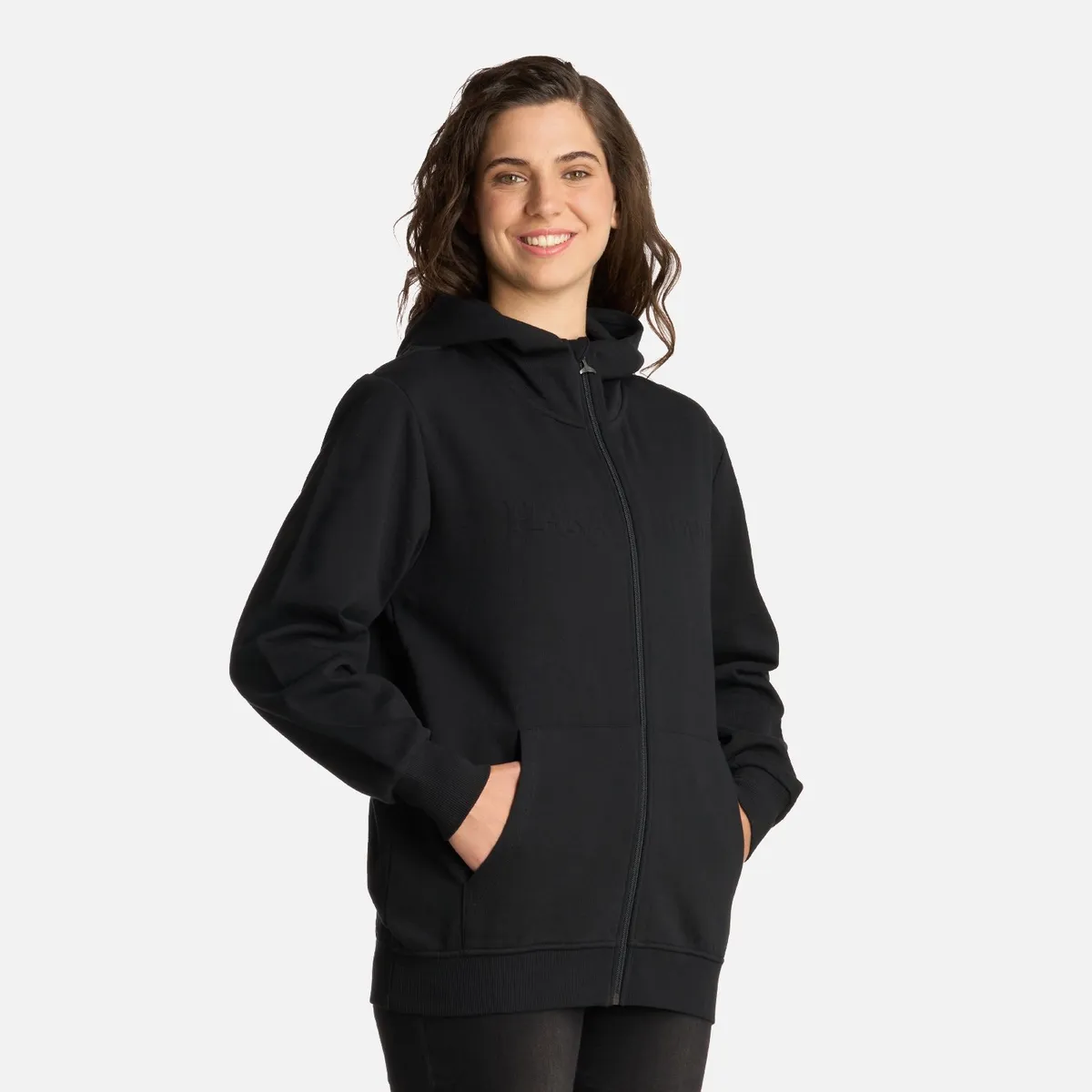 HAKA HONU - Polerón Mujer Motomami Full Zip Negro Haka Honu
