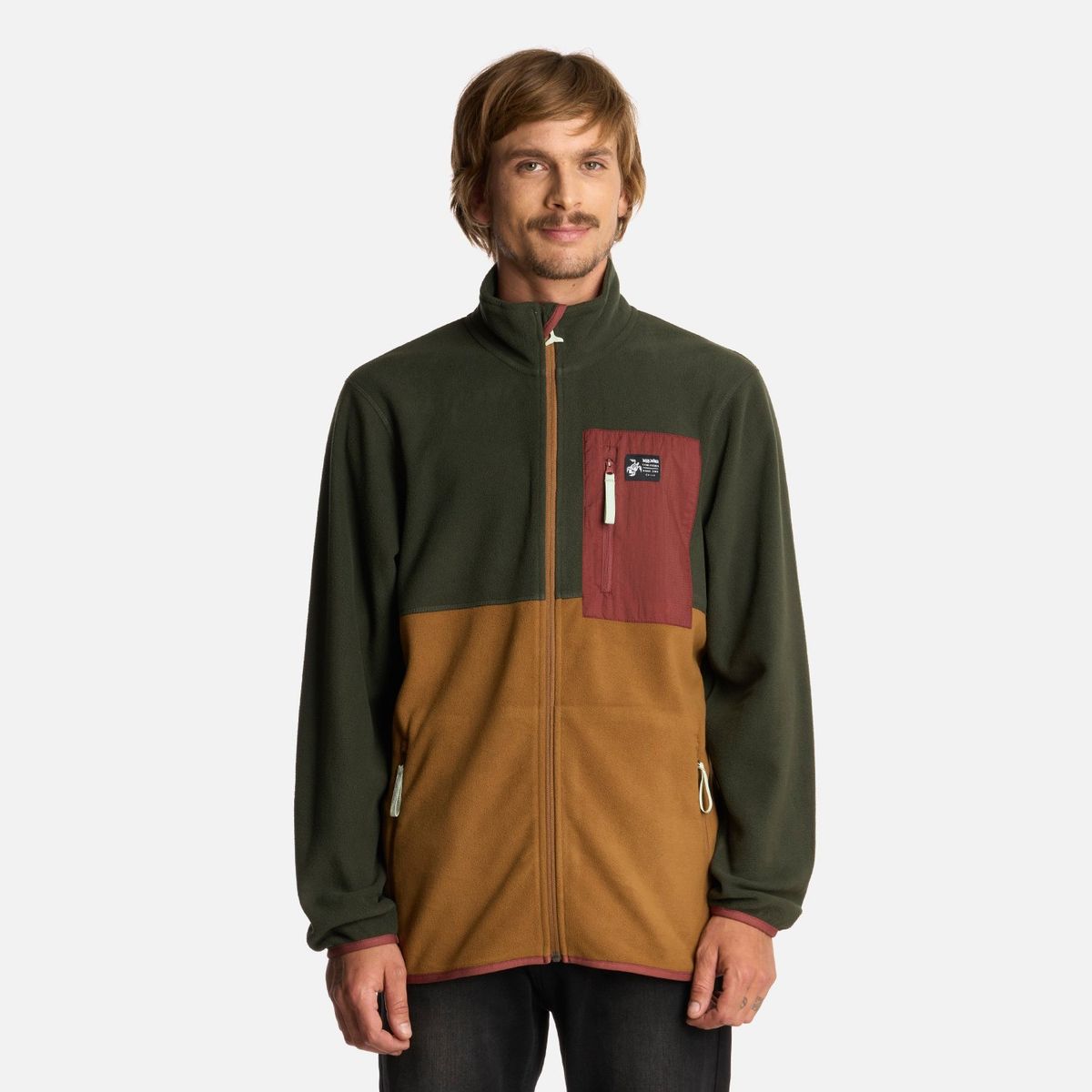 HAKA HONU - Polerón Hombre Ruil Verde Militar Haka Honu