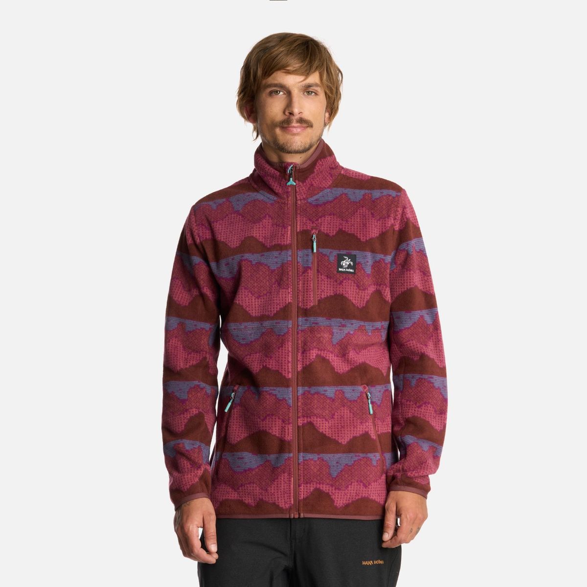 HAKA HONU - Polerón Hombre Tokerau Pro Print Burdeo Haka Honu