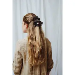 MANZA - Eco Bambita Colet Scrunchie Negro Amazonía