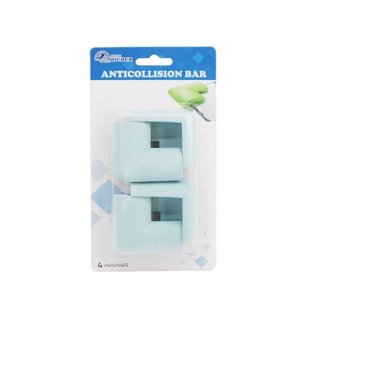 GENERICO - Protector de Esquinas Muebles Goma Eva 4pcs