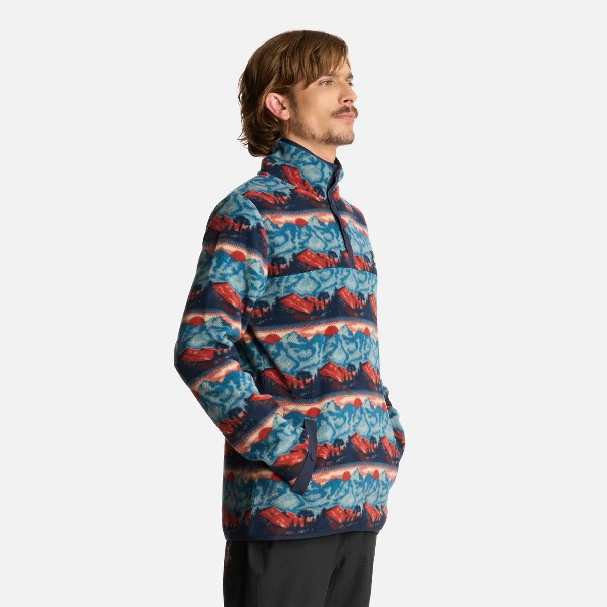 HAKA HONU - Polerón Hombre Tokerau Print Azul Noche Haka Honu