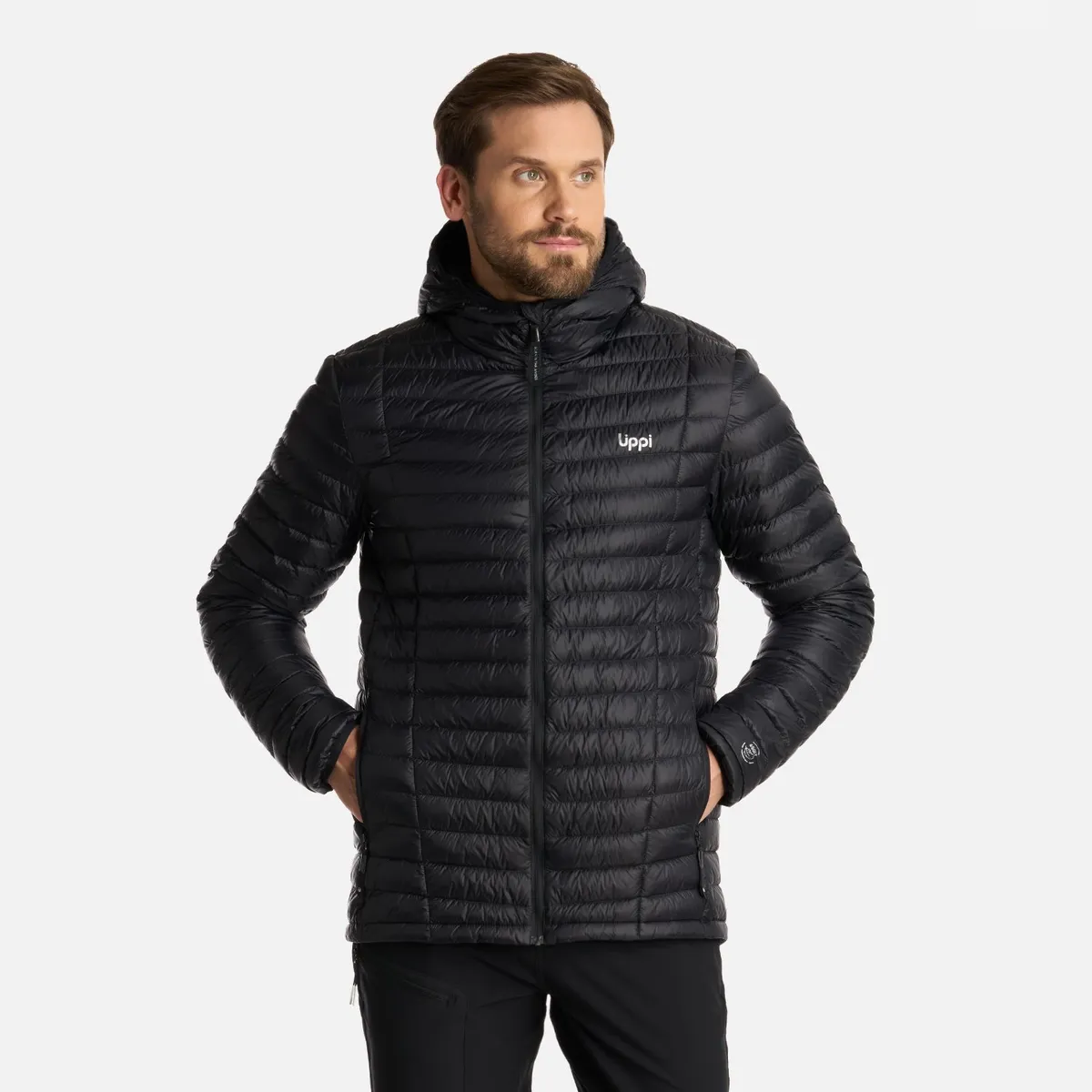LIPPI - Chaqueta Hombre Peak Down Hoody Jacket Negro Lippi