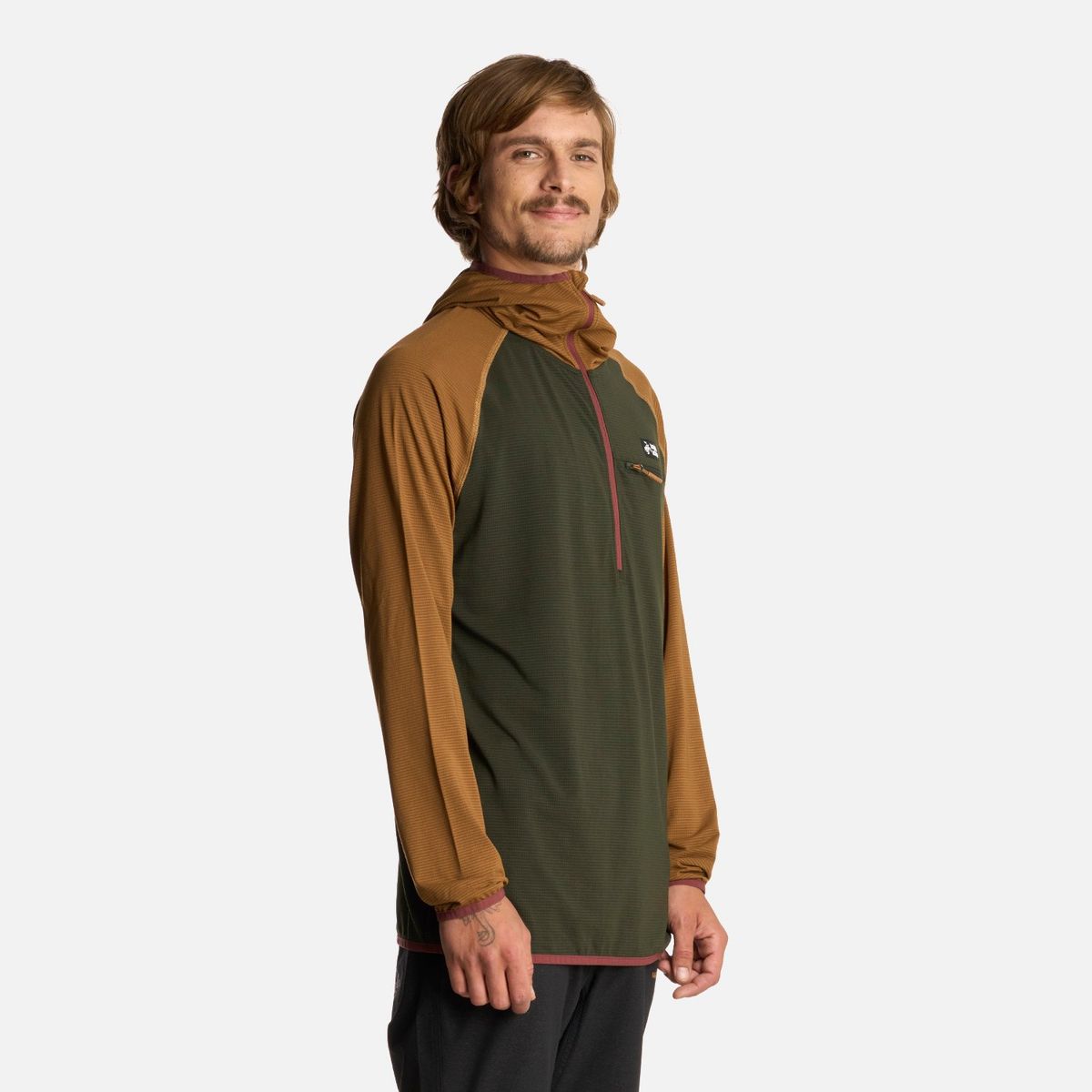 HAKA HONU - Polerón Hombre Taina Pro Verde Militar Haka Honu