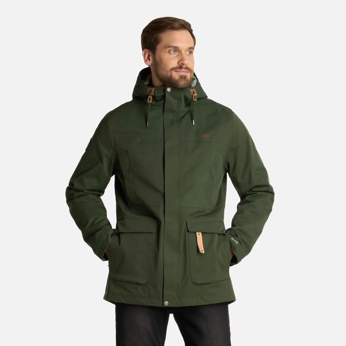 LIPPI - Chaqueta Hombre DayBreak B-Dry Jacket Verde Militar Lippi