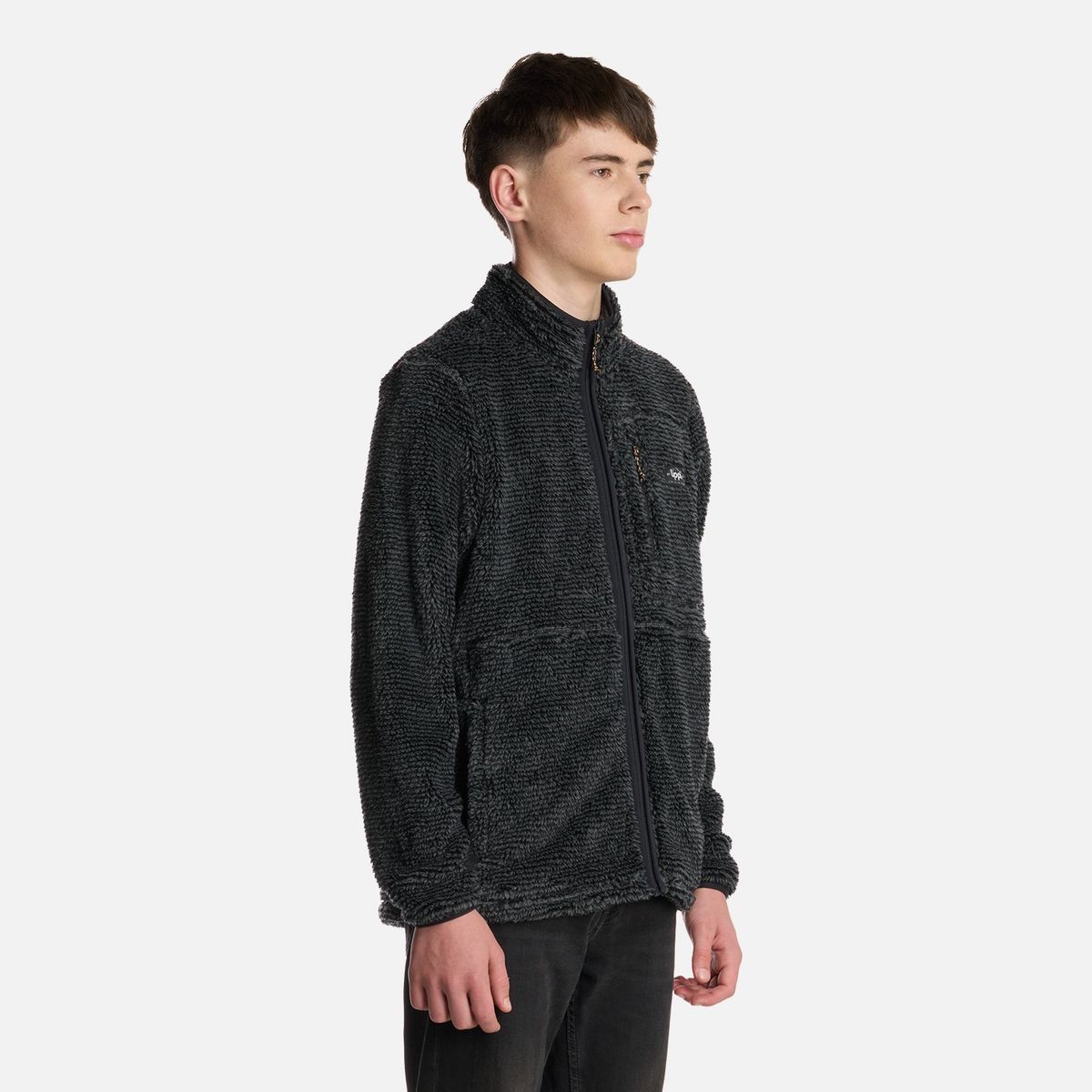 LIPPI - Polar Teen Boy Ferret Shaggy-Pro Jacket Negro Lippi