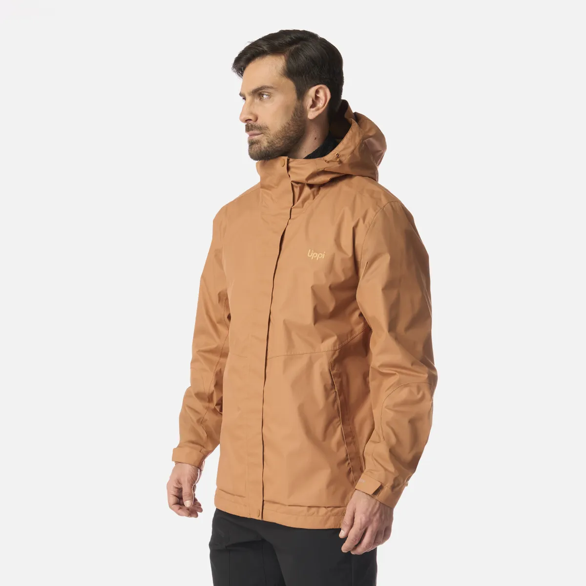 LIPPI - Chaqueta Hombre Blizzard B-Dry Hoody Jacket Café Claro Lippi