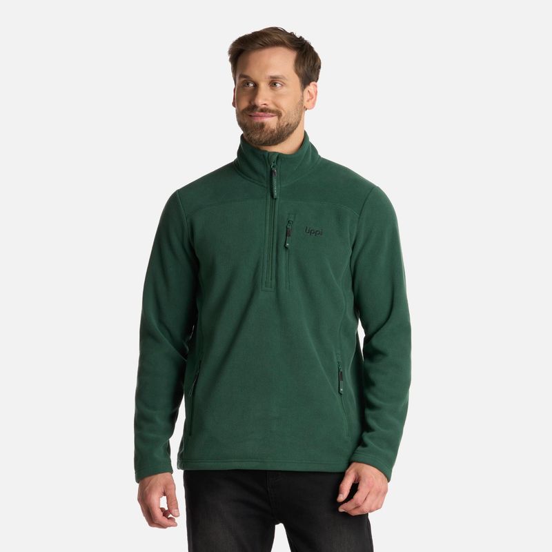 LIPPI - Polar Hombre Paicavi Therm-Pro 14 Zip Jacket Verde Botella Lippi.
