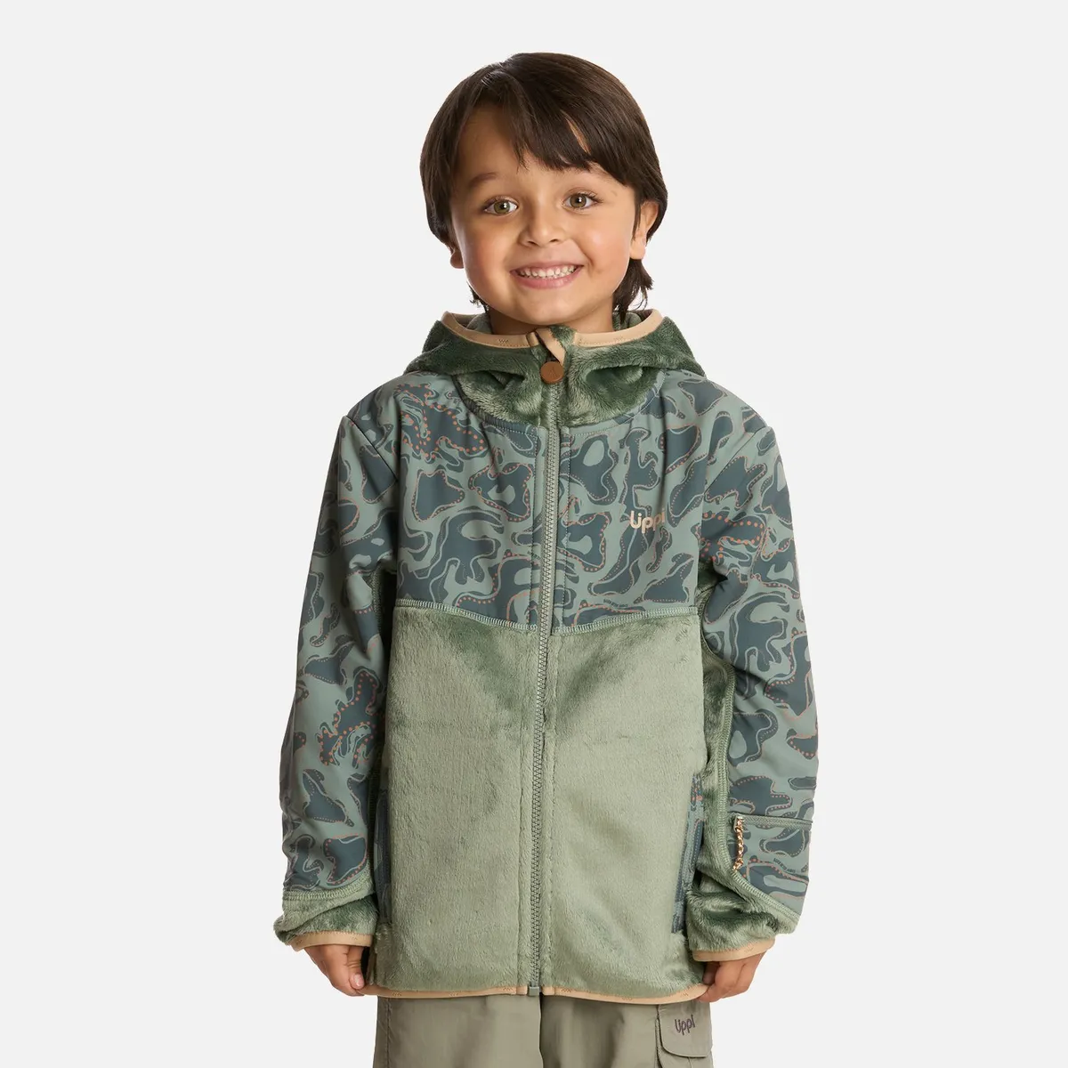 LIPPI - Polar Niño Grillo Therm-Pro Hoody Jacket Jade Oscuro Lippi