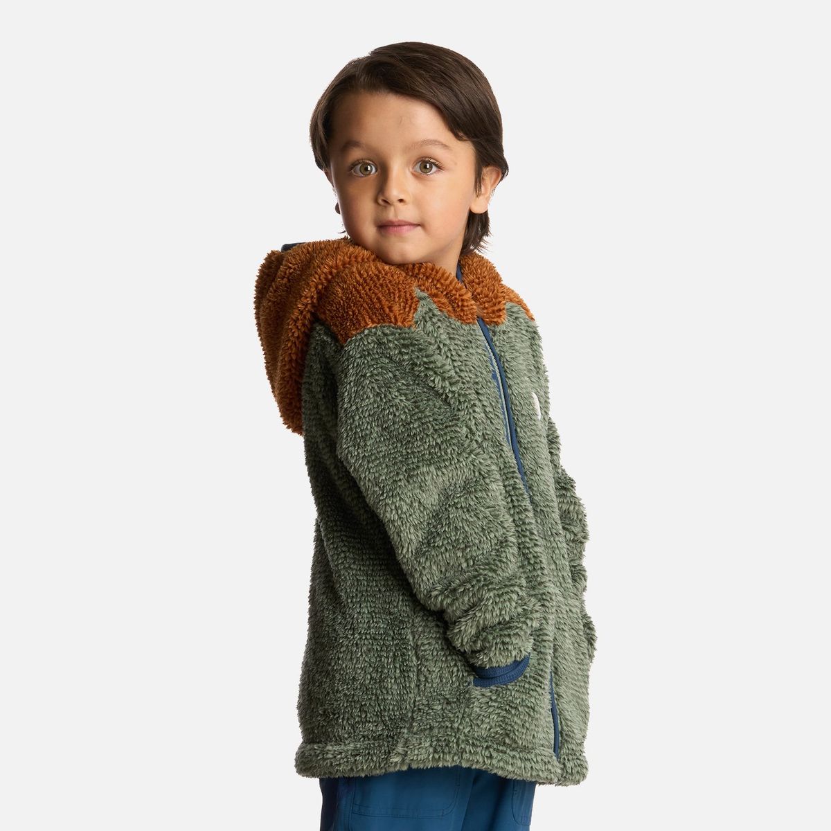 LIPPI - Polar Niño Ferret Shaggy-Pro Jacket Jade Oscuro Lippi