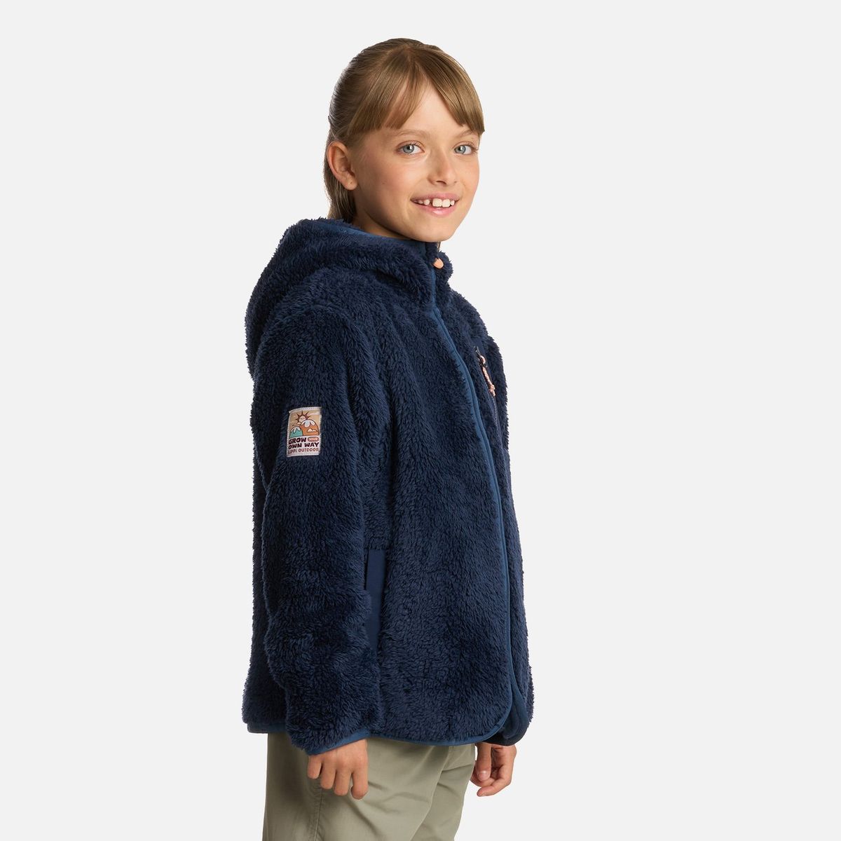 LIPPI - Polar Niña Bear Shaggy-Pro Hoody Jacket Azul Marino Lippi