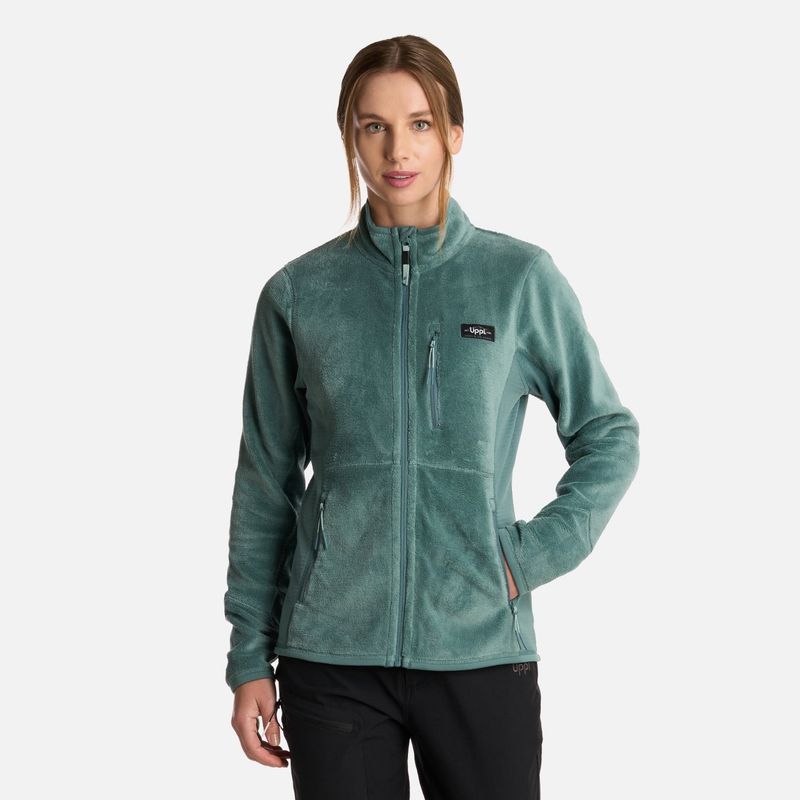 LIPPI - Polar Mujer Numan Shaggy-Pro Jacket Petroleo Lippi