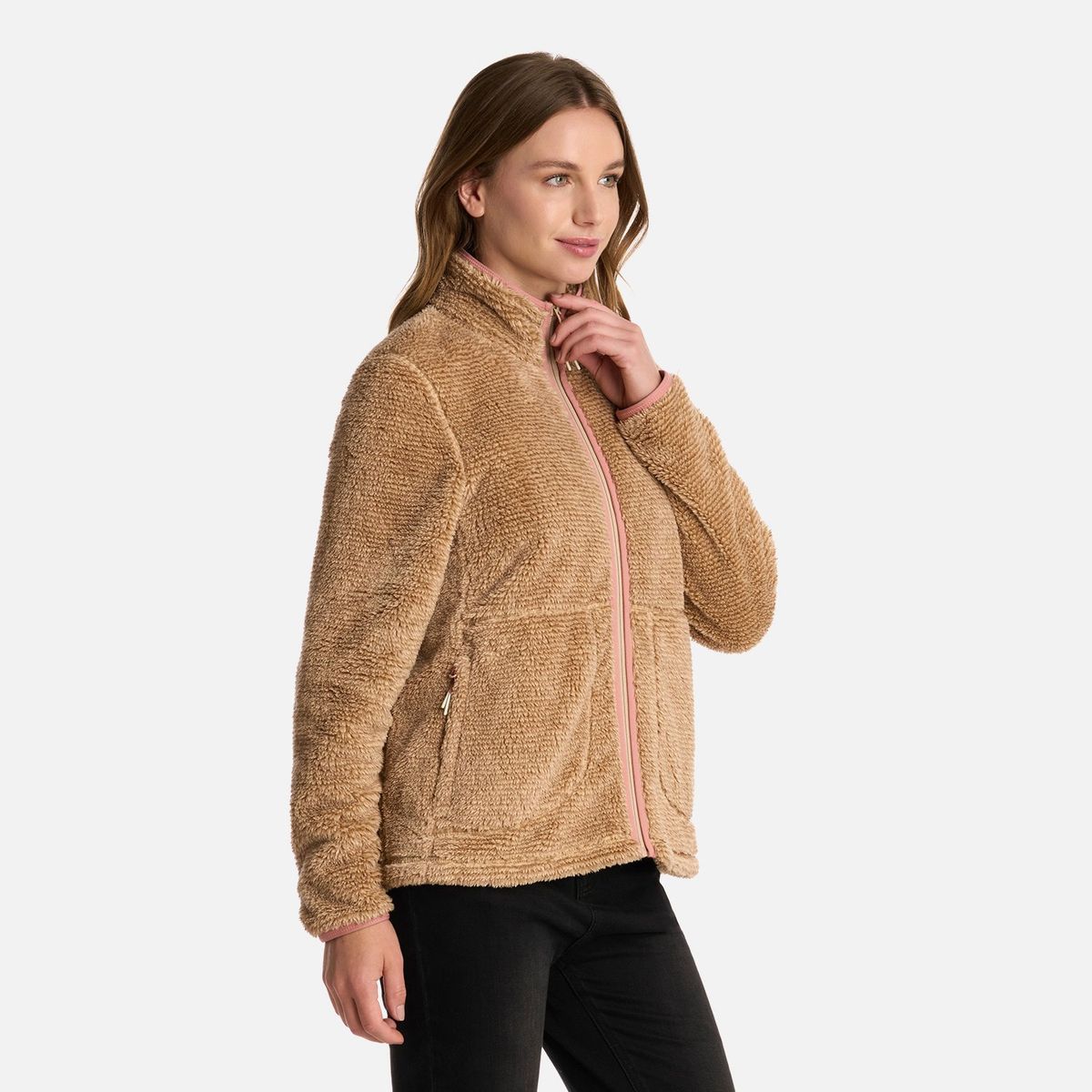 LIPPI - Polar Mujer Ferret Shaggy-Pro Jacket Beige Lippi