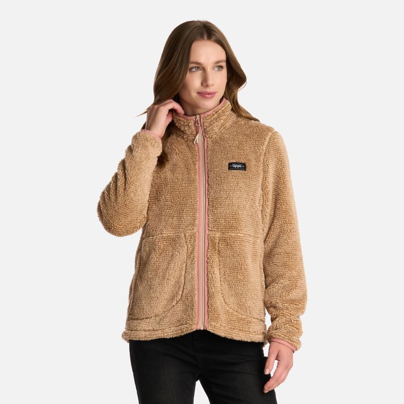 LIPPI - Polar Mujer Ferret Shaggy-Pro Jacket Beige Lippi