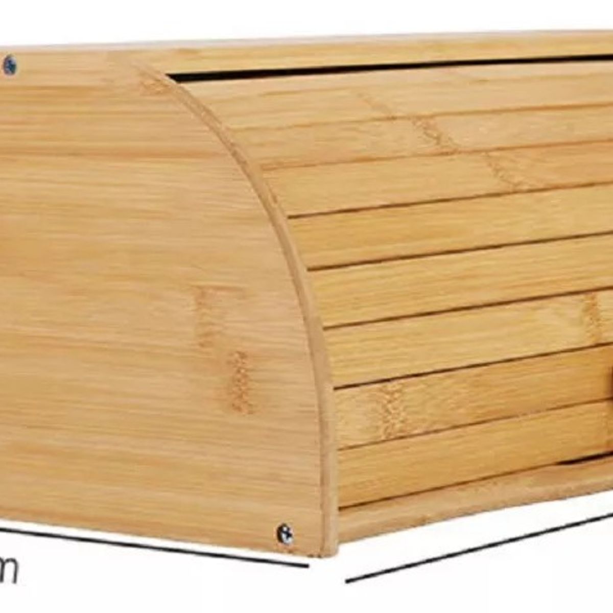 MUNDO MAGIA - Caja Pan Madera Bambu Con Tapa Enrollable Multiuso Grande