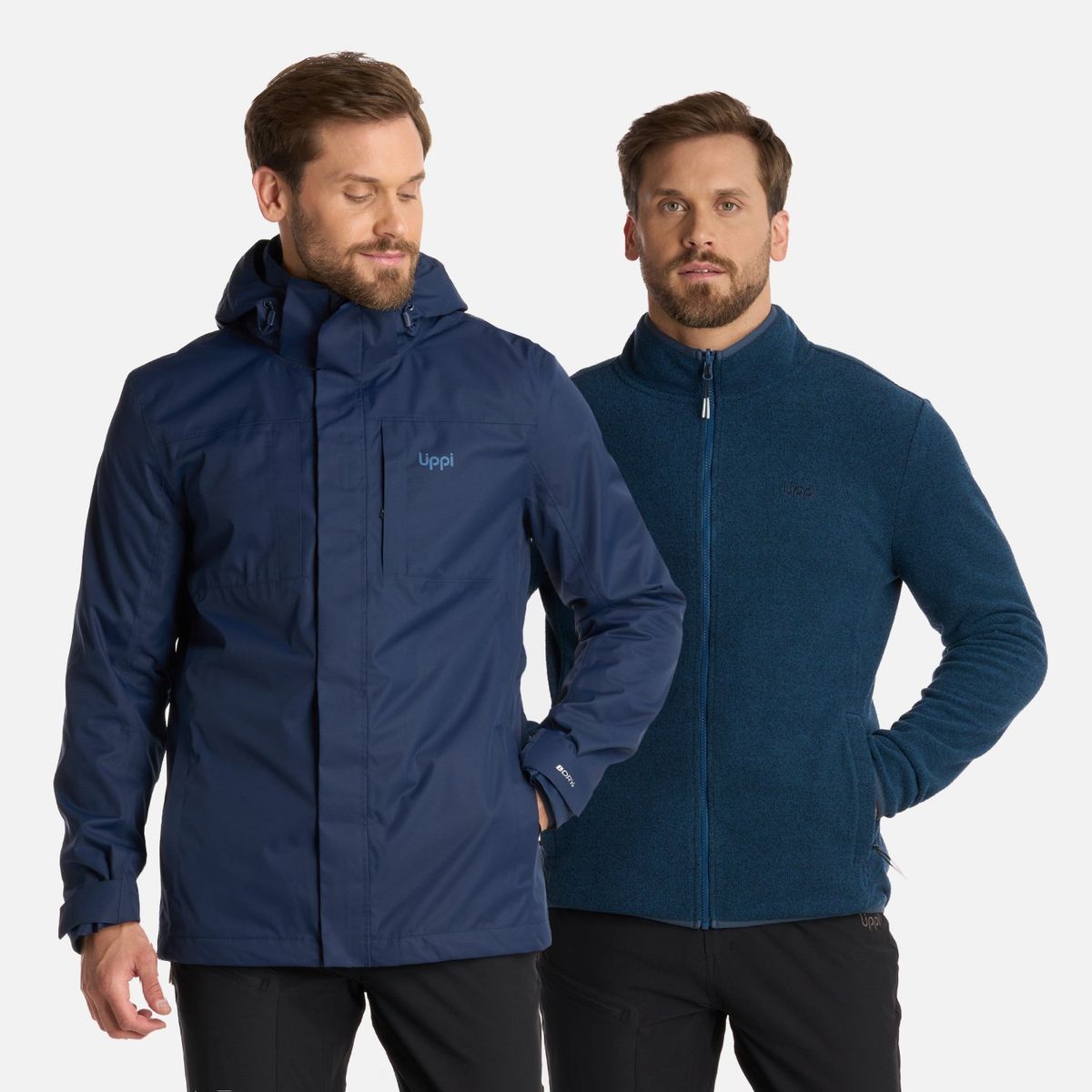 LIPPI - Chaqueta Hombre Tres Cruces Fusion-3 Hoody Jacket Azul Marino Lippi