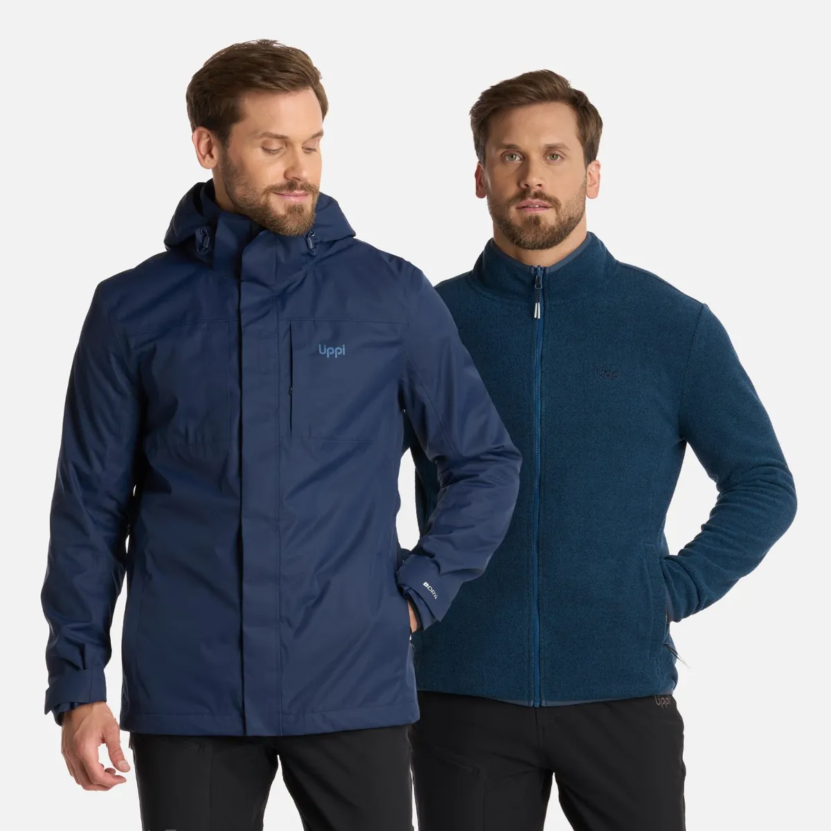 LIPPI - Chaqueta Hombre Tres Cruces Fusion-3 Hoody Jacket Azul Marino Lippi