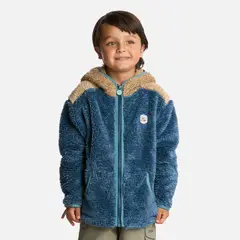 LIPPI - Polar Niño Ferret Shaggy-Pro Jacket Azul Piedra
