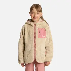 LIPPI - Polar Niña Bear Shaggy-Pro Hoody Jacket Crudo