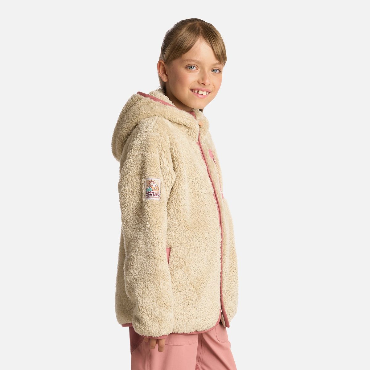 LIPPI - Polar Niña Bear Shaggy-Pro Hoody Jacket Crudo Lippi