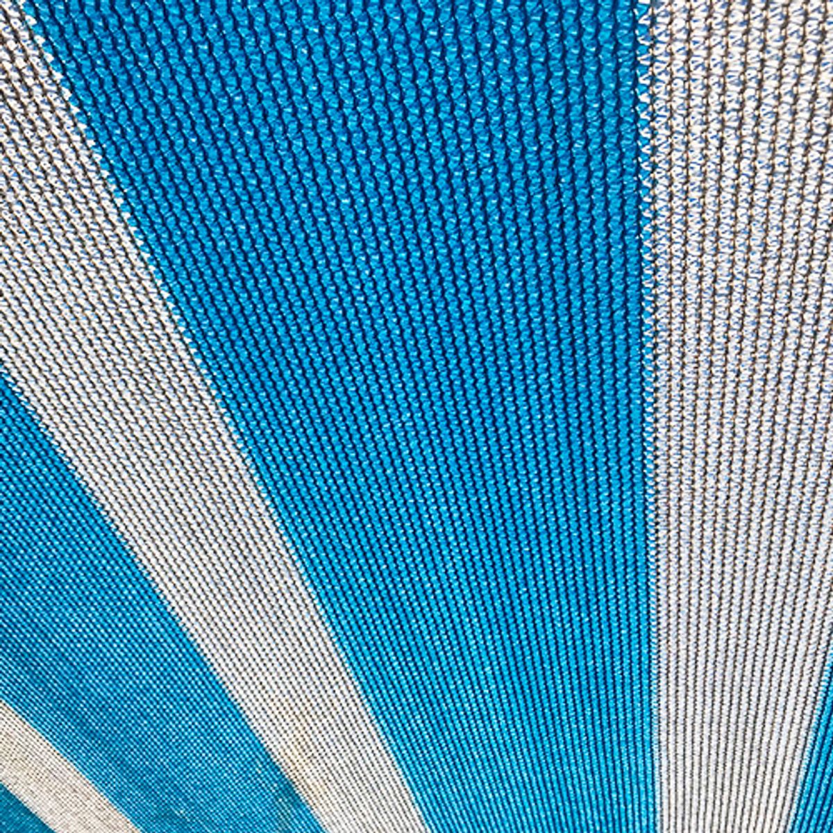 TREETOP - PACK: 2 Mallas Sombra Franjeada 80% de 4,2 × 5 m Azul/Blanco