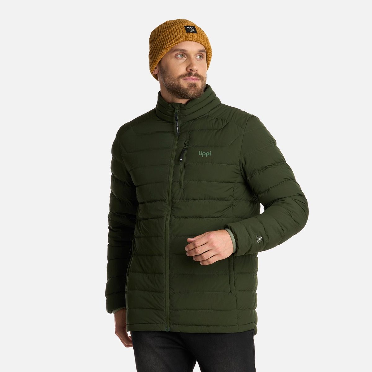 LIPPI - Chaqueta Hombre Aero Down Jacket Verde Militar Lippi