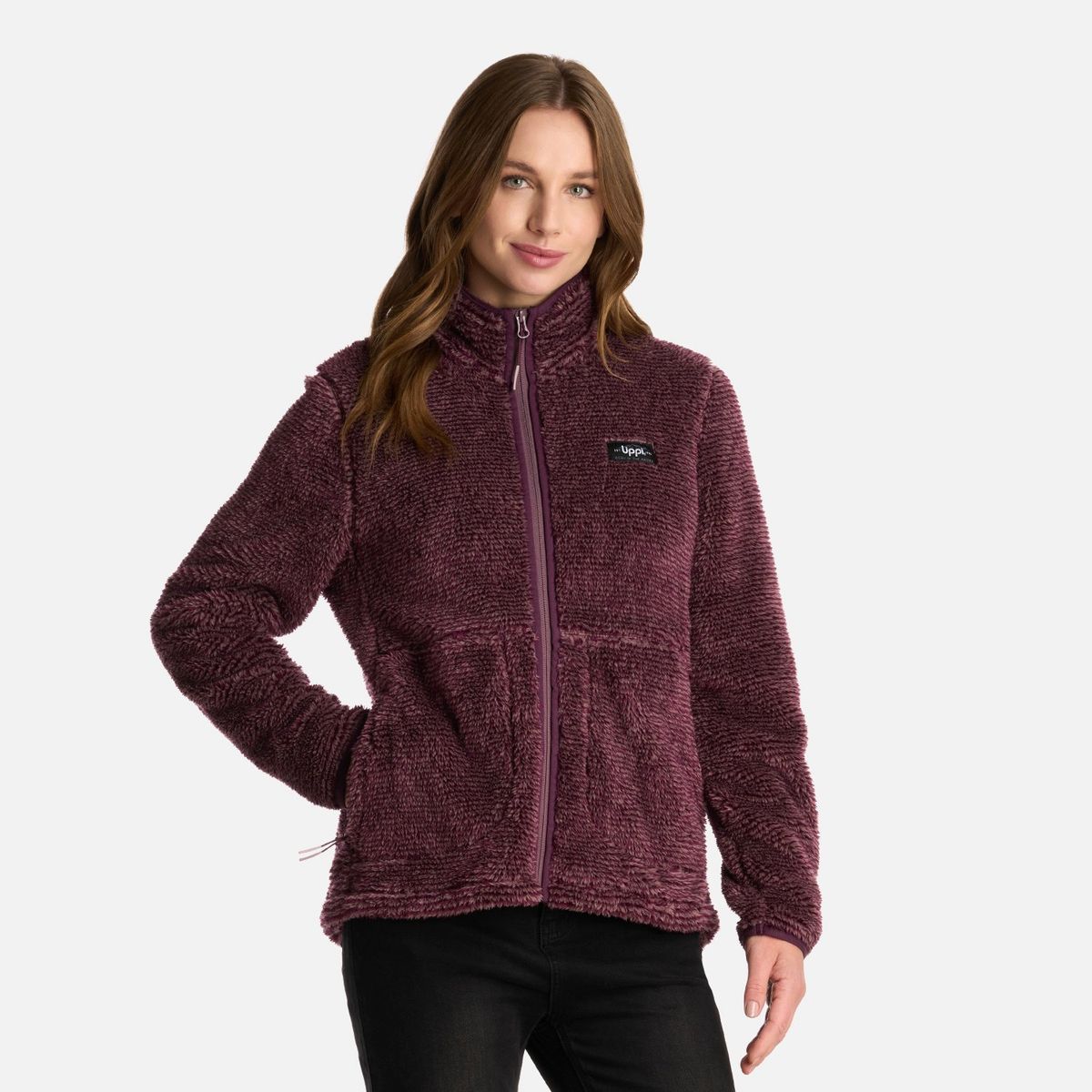 LIPPI - Polar Mujer Ferret Shaggy-Pro Jacket Morado Lippi