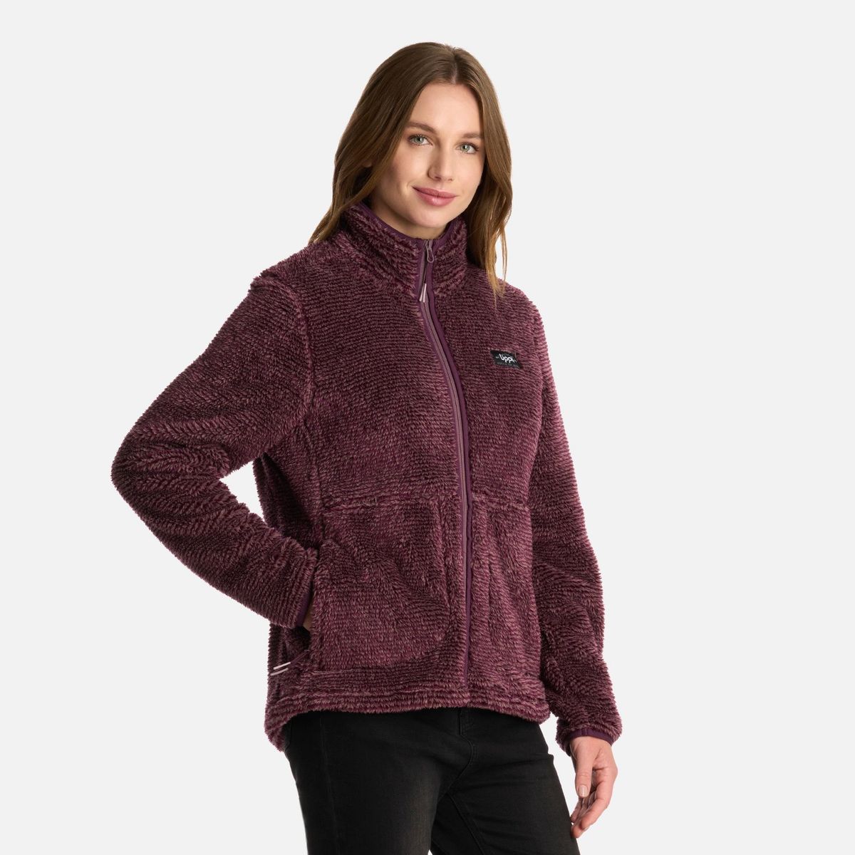 LIPPI - Polar Mujer Ferret Shaggy-Pro Jacket Morado Lippi