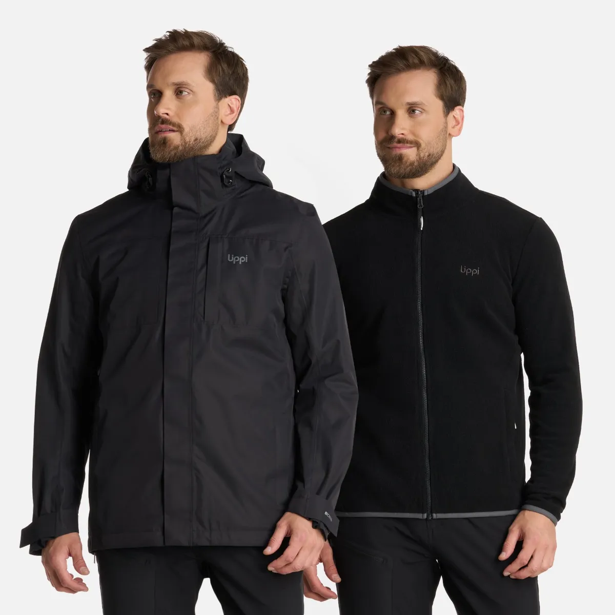 LIPPI - Chaqueta Hombre Tres Cruces Fusion-3 Hoody Jacket Negro Lippi