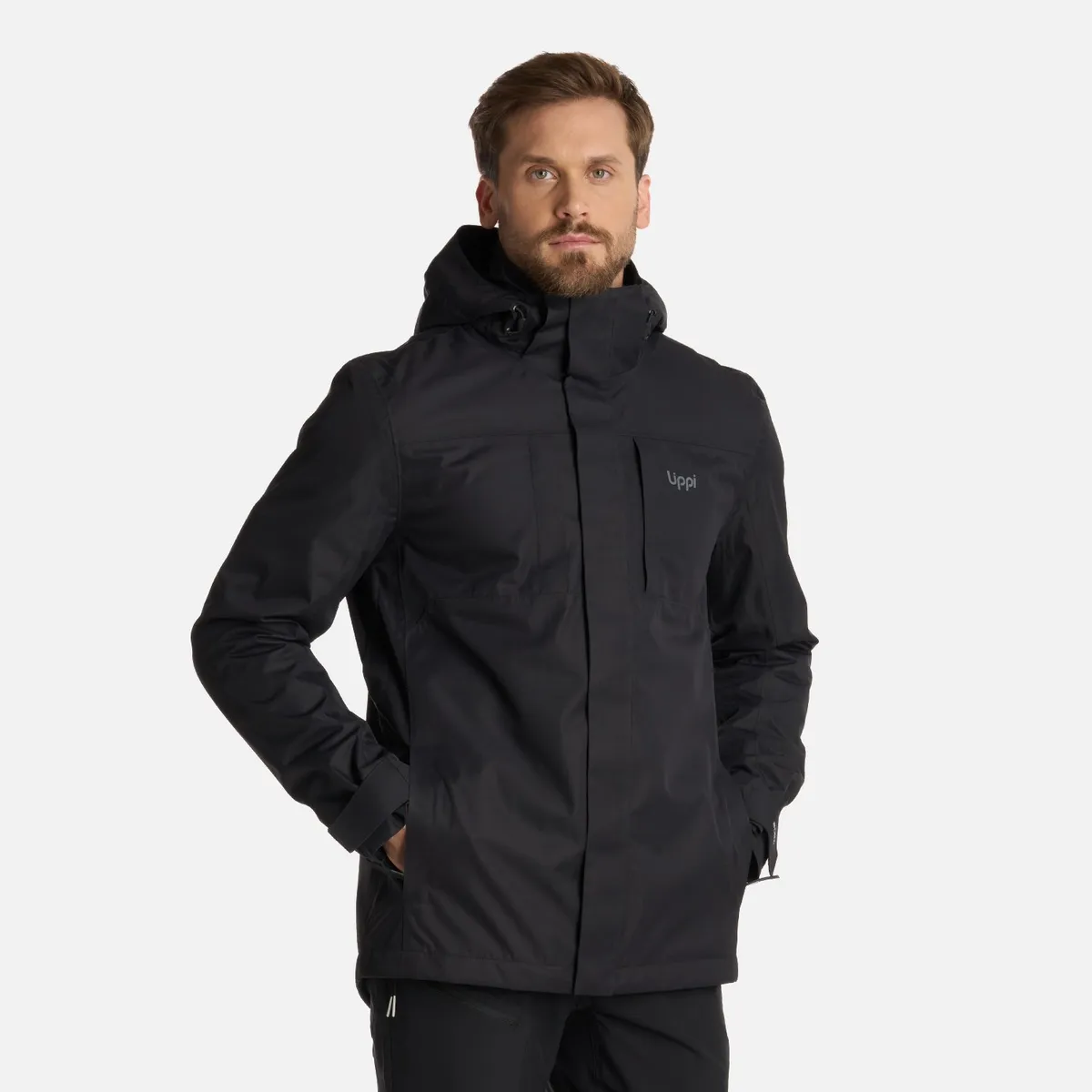 LIPPI - Chaqueta Hombre Tres Cruces Fusion-3 Hoody Jacket Negro Lippi