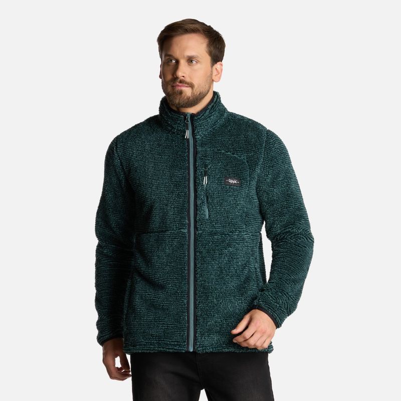 LIPPI - Polar Hombre Ferret Shaggy-Pro Jacket Azul Piedra Lippi
