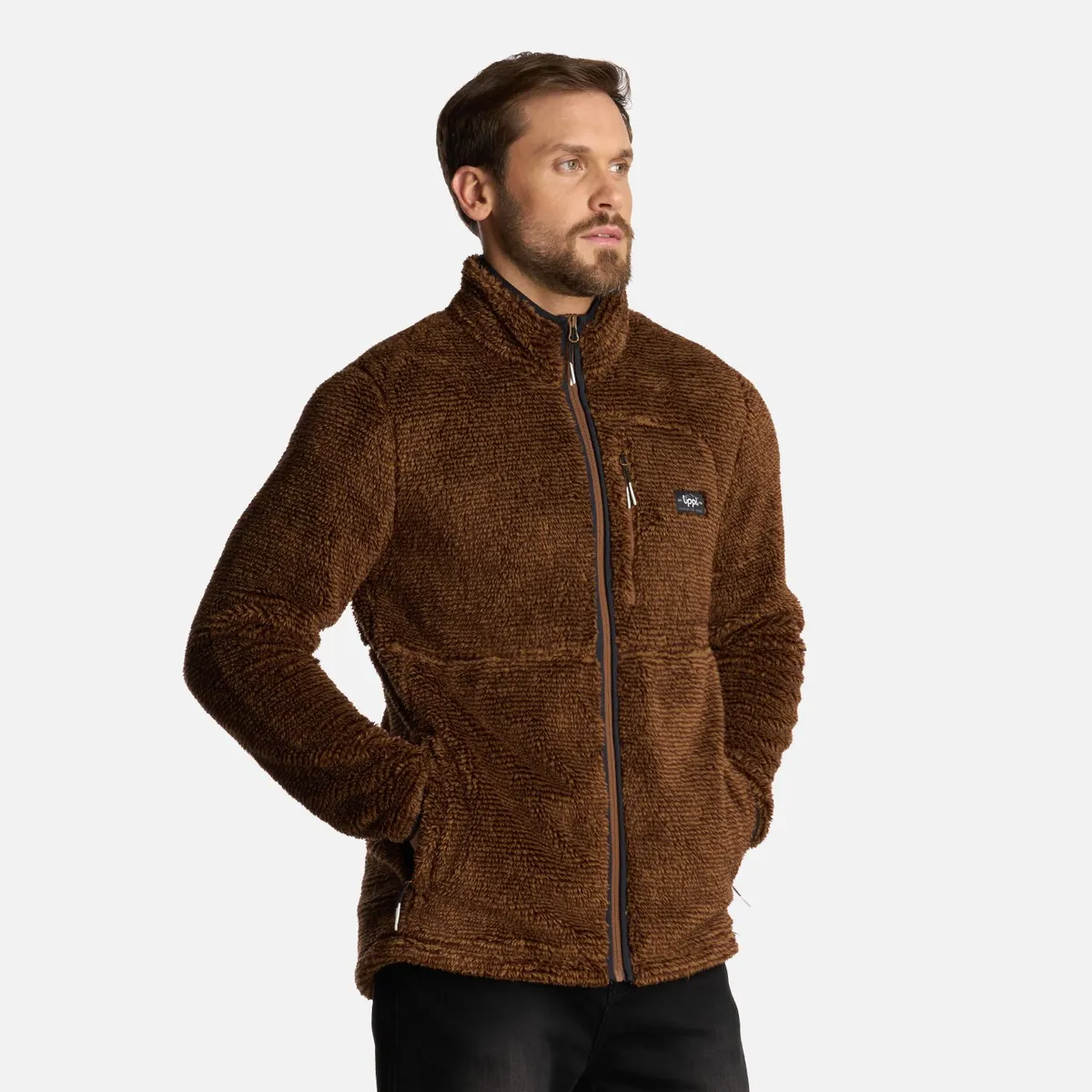 LIPPI - Polar Hombre Ferret Shaggy-Pro Jacket Cafe Lippi