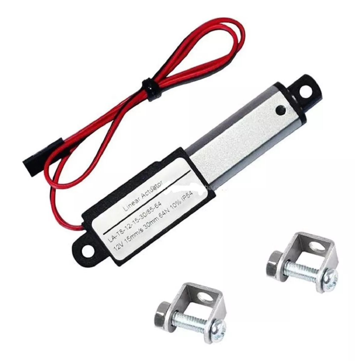 GENERICO - Mini Actuador Lineal Dc 12v 188n Extensión 3cm Largo 85cm