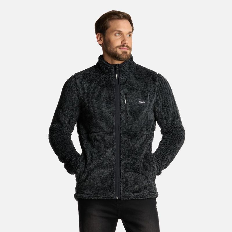 LIPPI - Polar Hombre Ferret Shaggy-Pro Jacket Negro Lippi