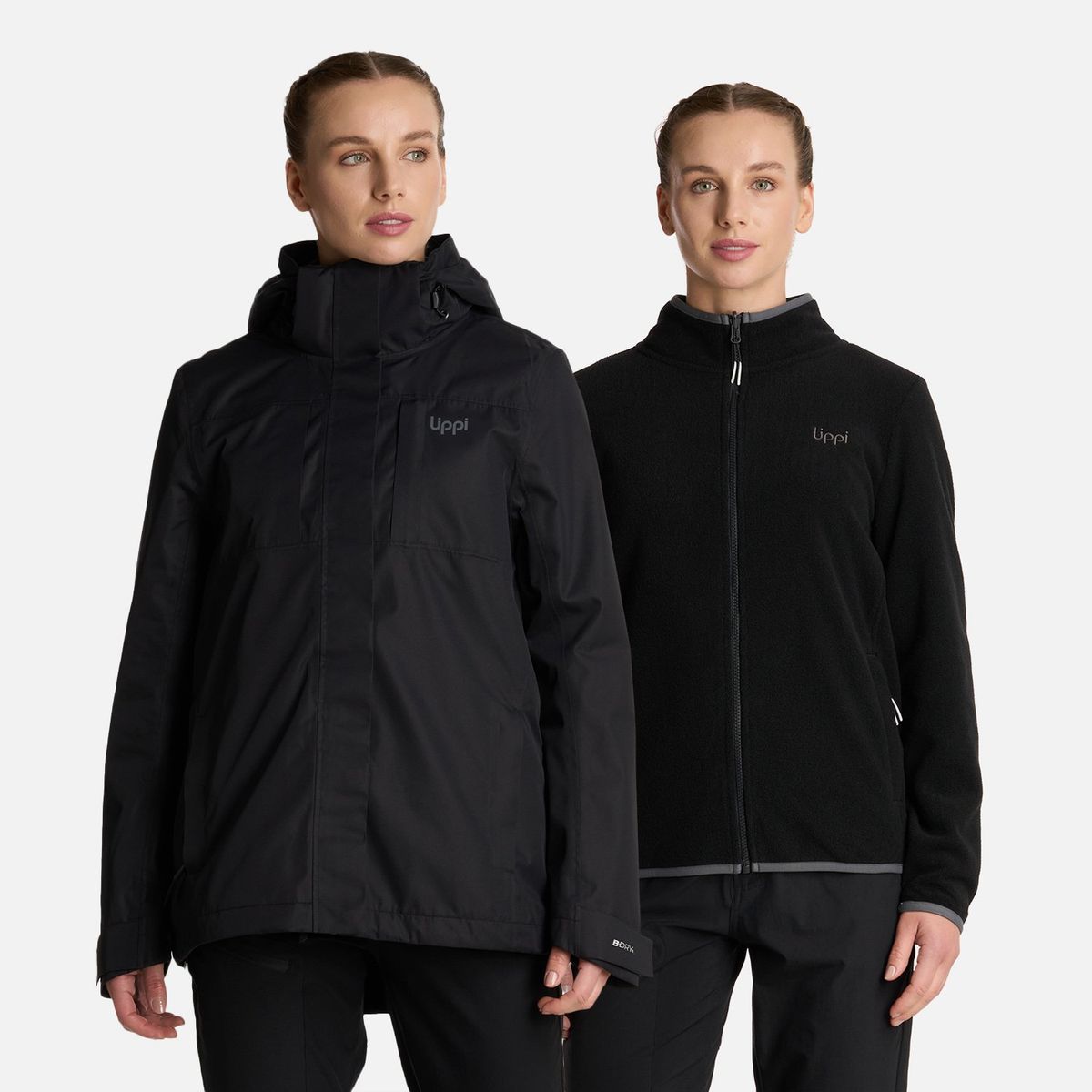 LIPPI - Chaqueta Mujer Tres Cruces Fusion-3 Hoody Jacket Negro Lippi