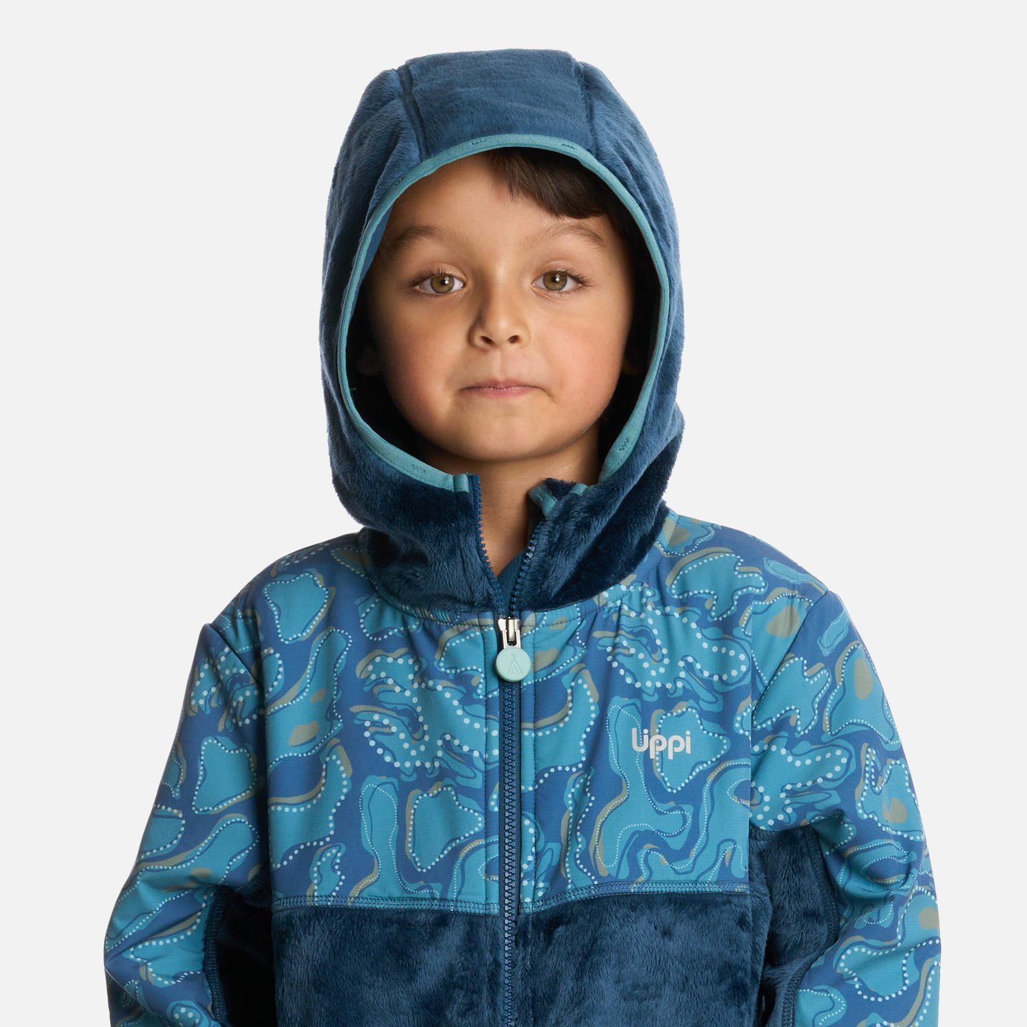 LIPPI Polar Niño Grillo Therm-Pro Hoody Jacket Azul Piedra Lippi