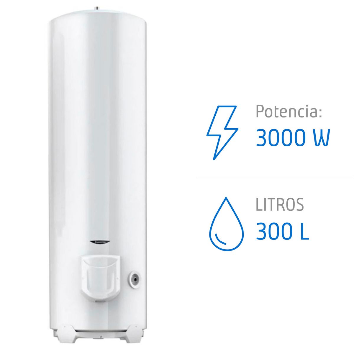Termo Eléctrico Ari Stab 300 Litros 3000w Piso - Vertical ARISTON, marca ARISTON - Foto Principal