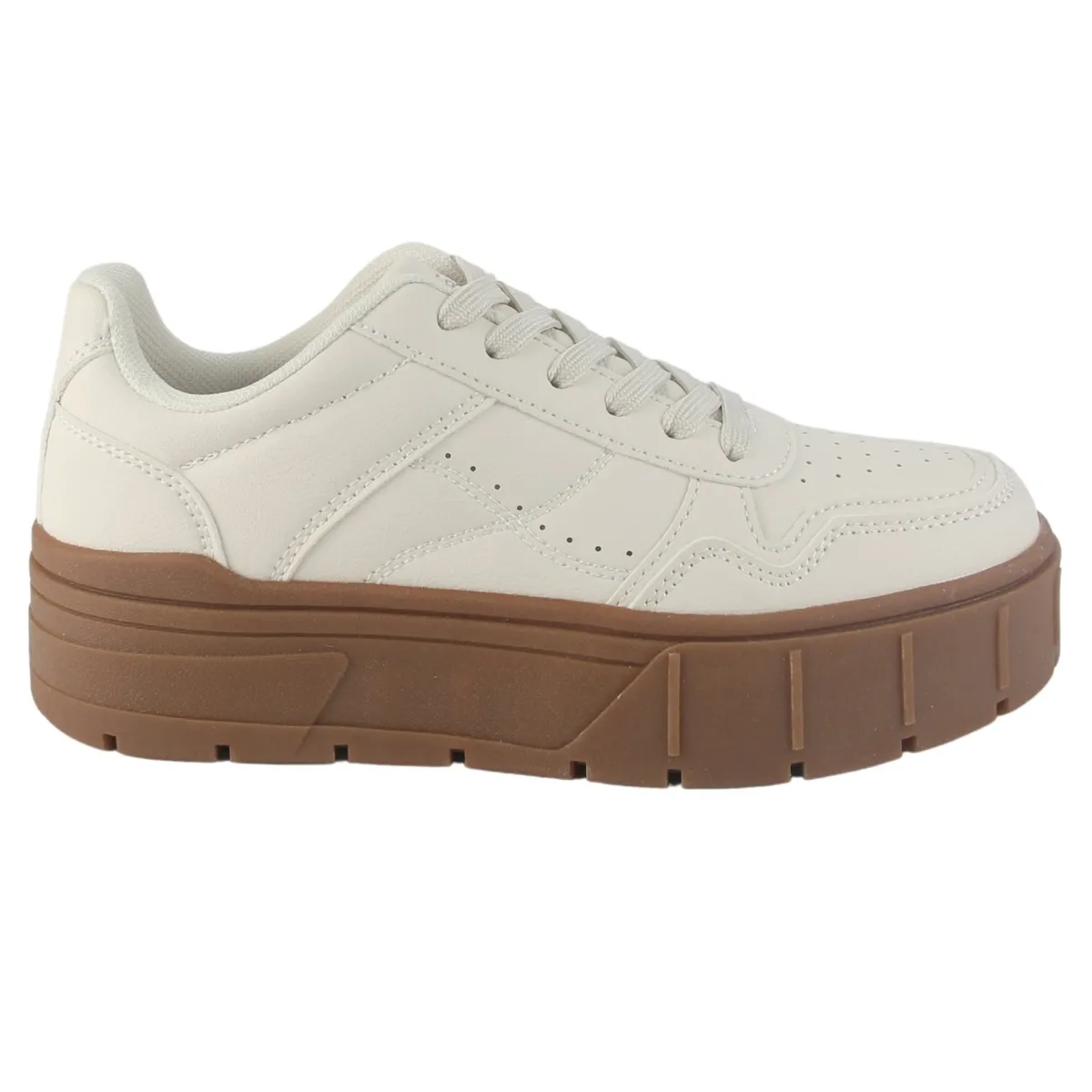 CHALADA - Zapatilla Mujer Beige Urbano Chalada Troya-4
