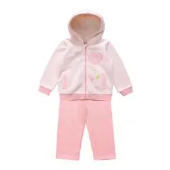 EXCEPTION - Conjunto Polerón y Pantalón Buzo Franela Bebé Niña